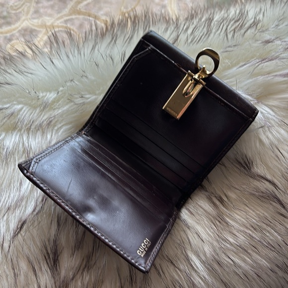 - GUCCI small bifold leather wallet with soft leather lining. Full inclusi… - Picture 3 of 15
